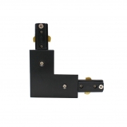 Connettore Angolare 90gradi Angolare a L per Binario Monofase A3-MONO-NERO-L Connettore Angolare 90gradi Angolare a L per Binario Monofase A3-MONO-NERO-L